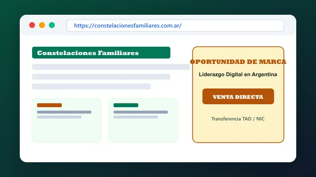 Modelo de aplicación comercial y proyectos digitales para constelacionesfamiliares.com.ar